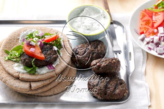 Mediterranean Meatball Sandwiches