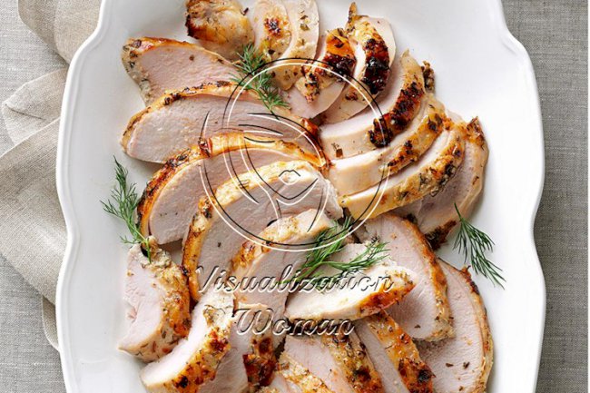 Dilly Barbecued Turkey