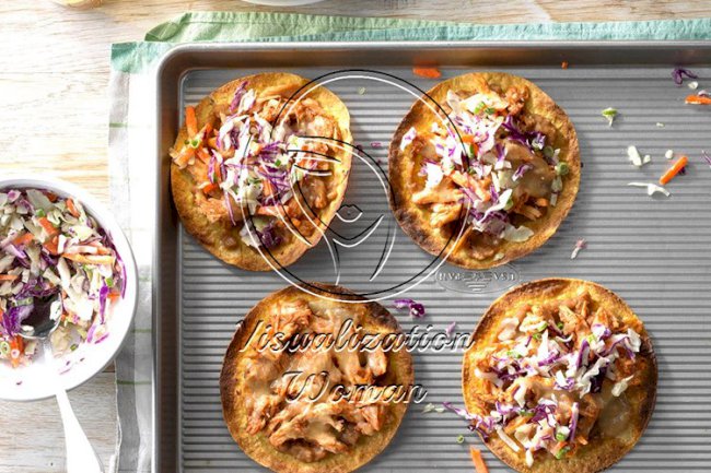 Barbecue Chicken Tostadas