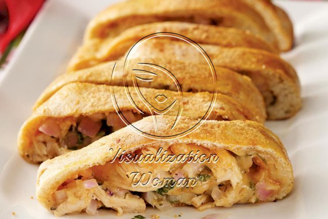 BBQ Chicken Pizza Roll-Up