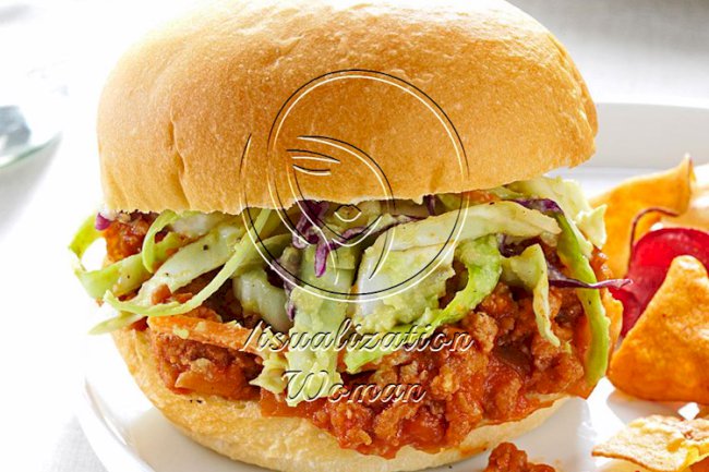 Turkey Sloppy Joes with Avocado Slaw