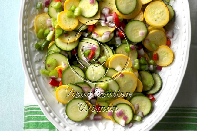 Sweet & Sour Squash Salad