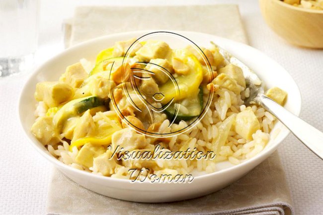 Turkey with Curried Cream Sauce