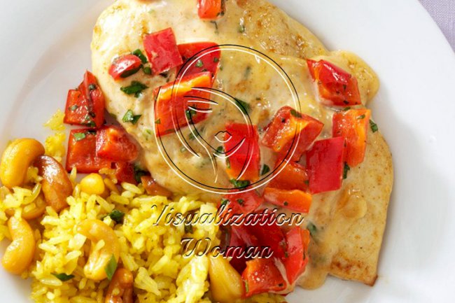 Red Pepper-Curry Chicken