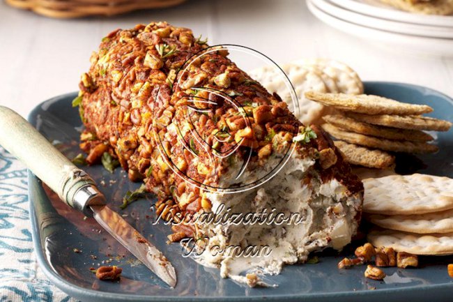 Oyster Cheese Appetizer Log