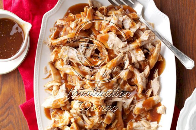 Slow-Cooked Turkey Breasts with Cranberry Sauce