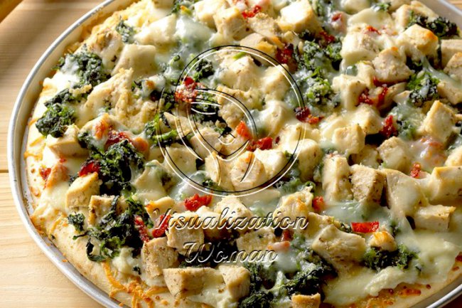 Chicken Florentine Pizza