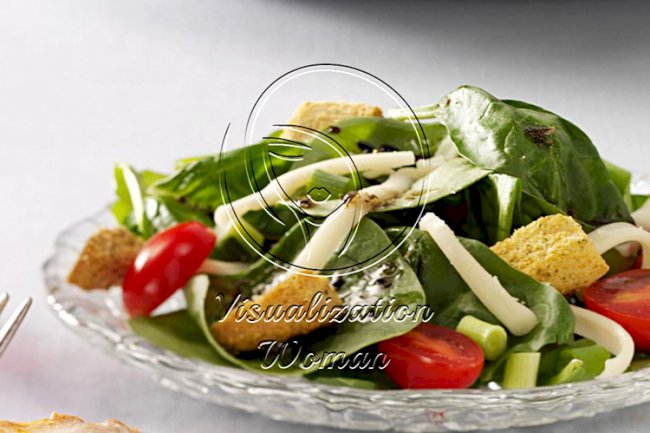 Easy Italian Spinach Salad
