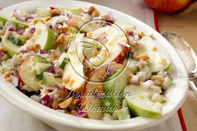 Apple Salad with Tzatziki Dressing