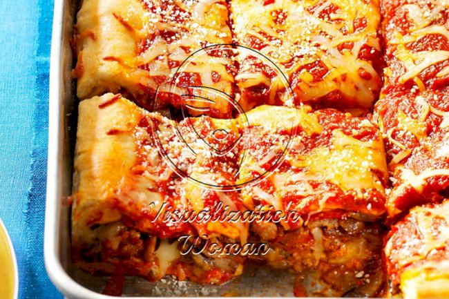 Pepperoni-Sausage Stuffed Pizza