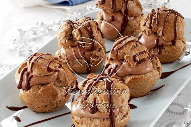 Chocolate-Orange Cream Puffs
