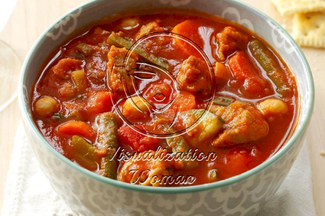 Pressure-Cooker Turkey Vegetable Soup