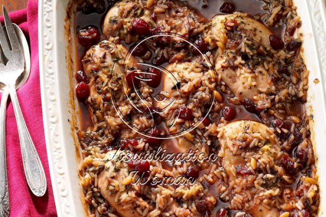 Cranberry Chicken and Wild Rice