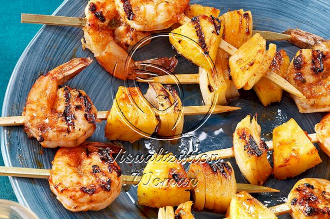 Grilled Shrimp Appetizer Kabobs