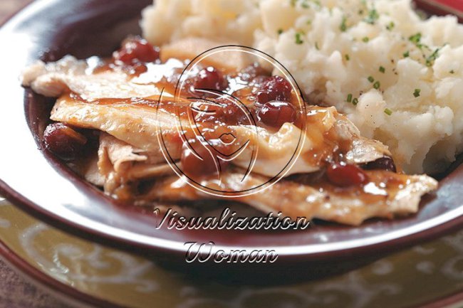 Cranberry Turkey Breast with Gravy
