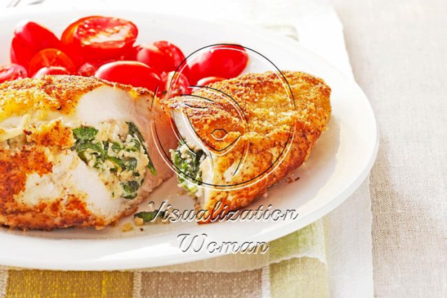 Spinach-Stuffed Chicken Pockets