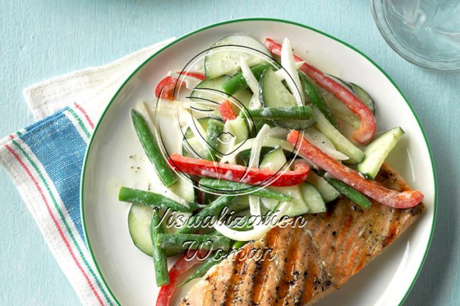 Green Bean Salad with Creamy Dressing