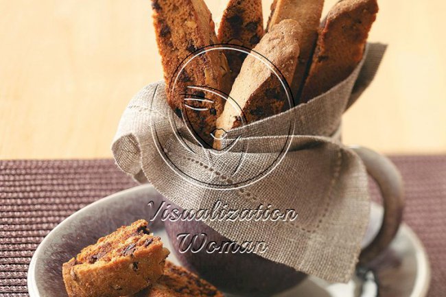 Chai-Chocolate Chip Biscotti