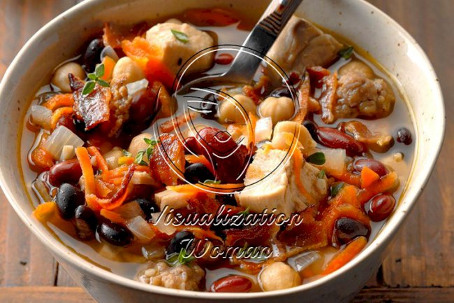 Chicken Cassoulet Soup