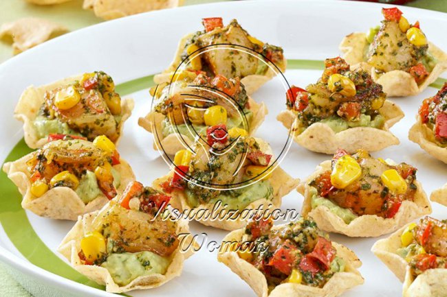 Guacamole Shrimp Appetizers