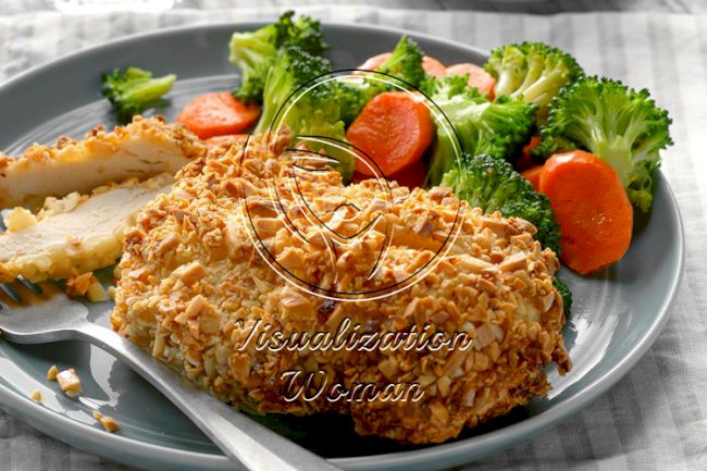 Air-Fryer Almond Chicken