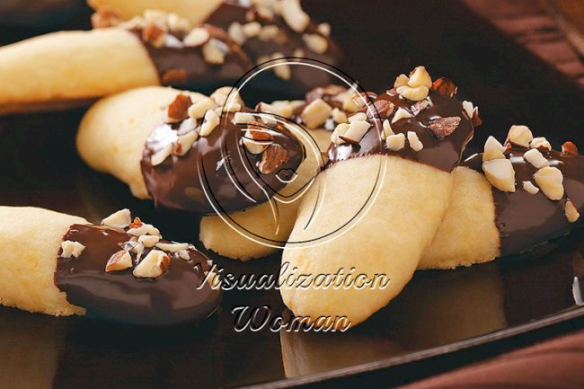 Chocolate Coated Orange Cookies