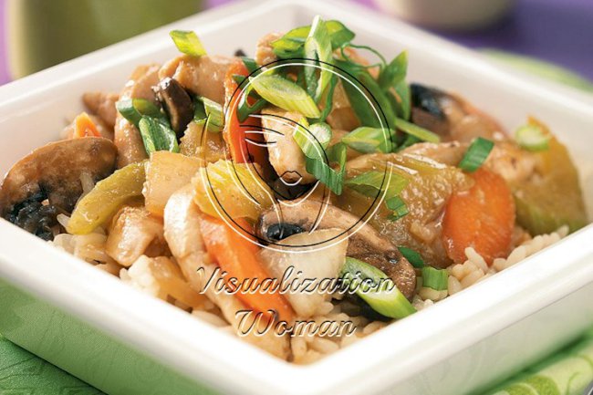 Thai Portobello Chicken Stir-Fry