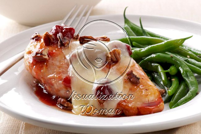 Cherry-Glazed Chicken with Toasted Pecans