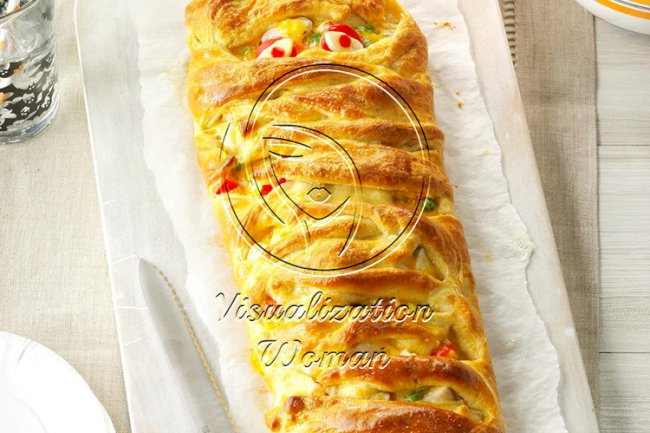 Chicken & Cheddar Mummy Braid