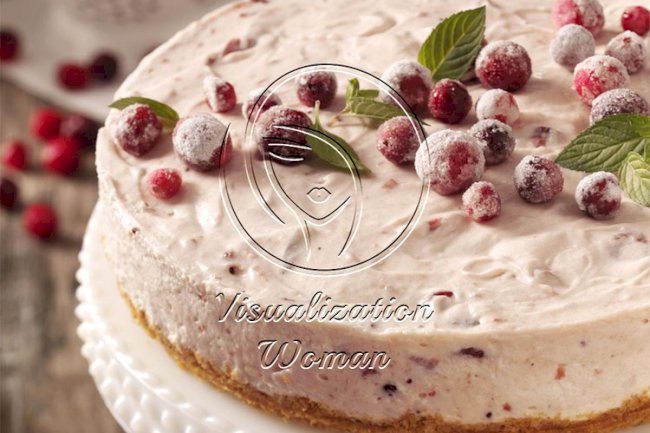 Mallow Cranberry Cheesecake