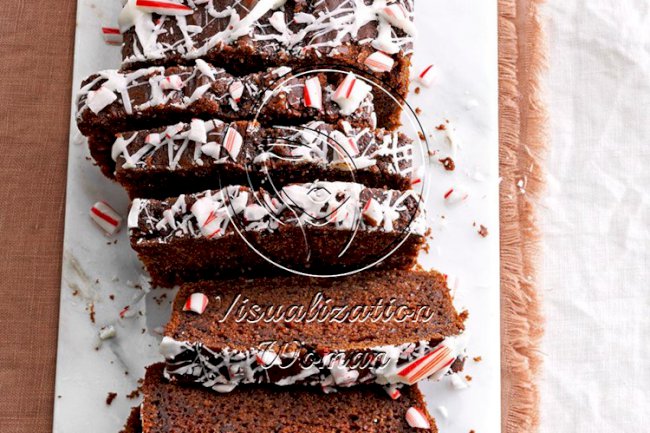 Candy Cane Chocolate Loaves