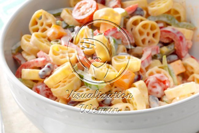 Wagon Wheel Pasta Salad