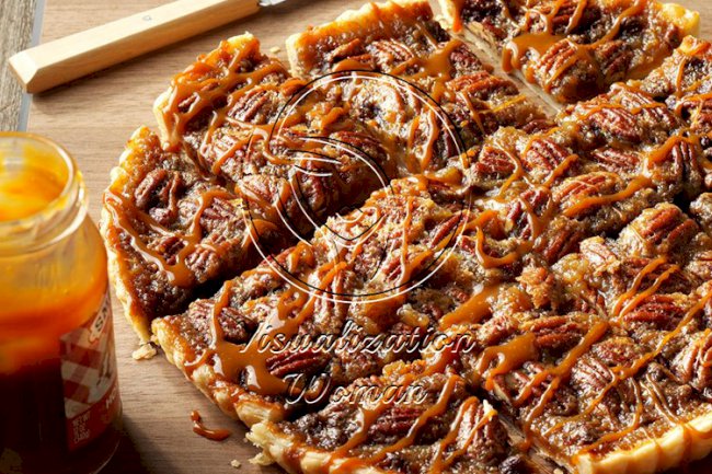Favorite Chocolate-Bourbon Pecan Tart
