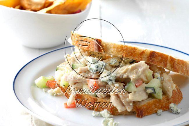 Blue Cheese Chicken Salad Sandwiches