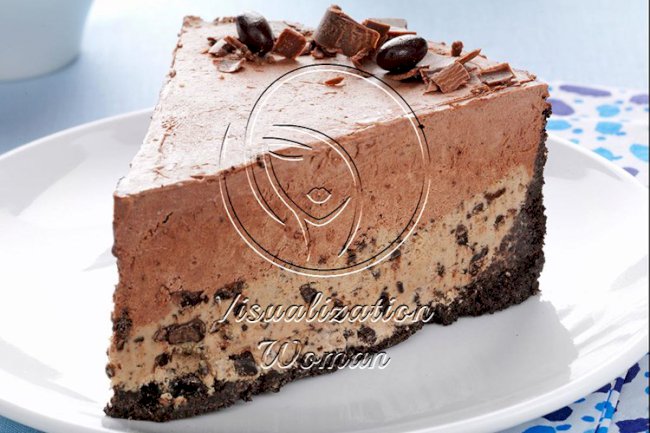 Chocolate-Coffee Bean Ice Cream Cake