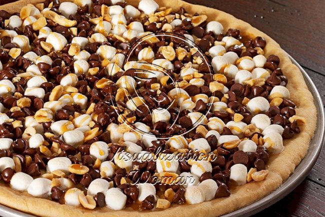 Rocky Road Cookie Pizza