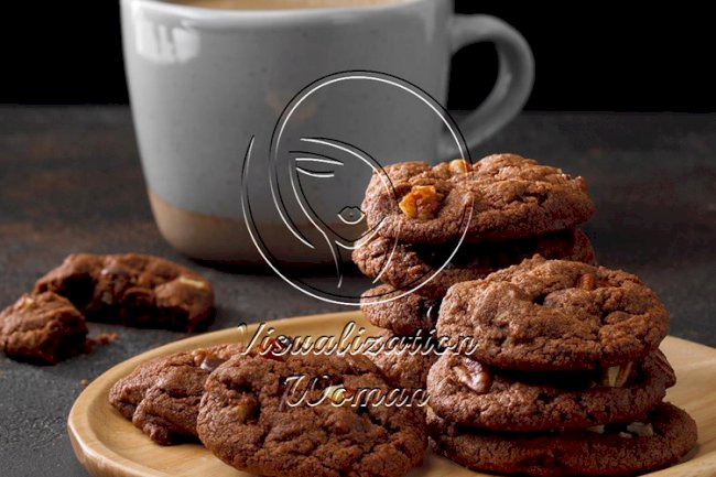 Double Chocolate Pecan Cookies