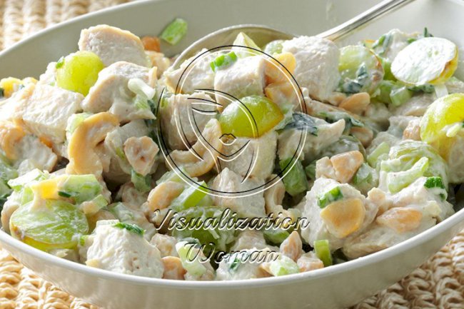 Turkey Salad with Grapes & Cashews