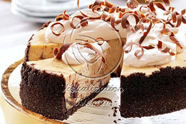 Marbled Cappuccino Fudge Cheesecake