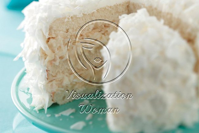 White Chocolate Coconut Cake