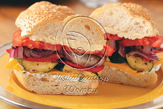 Grilled Vegetable Sandwiches