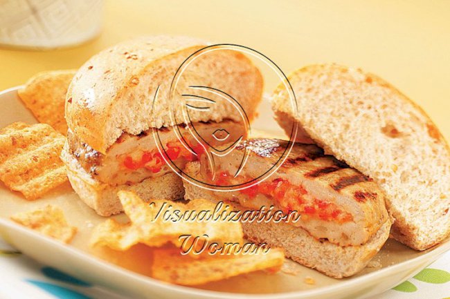 Grilled Stuffed Turkey Burgers