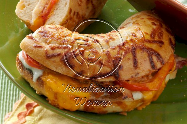 Chicken Bagel Melts