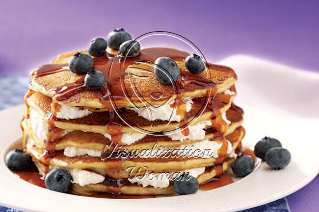 Blueberry Cheesecake Flapjacks