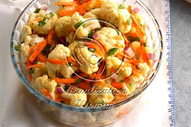 Marinated Cauliflower Salad