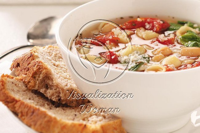 Spinach & Shells Soup