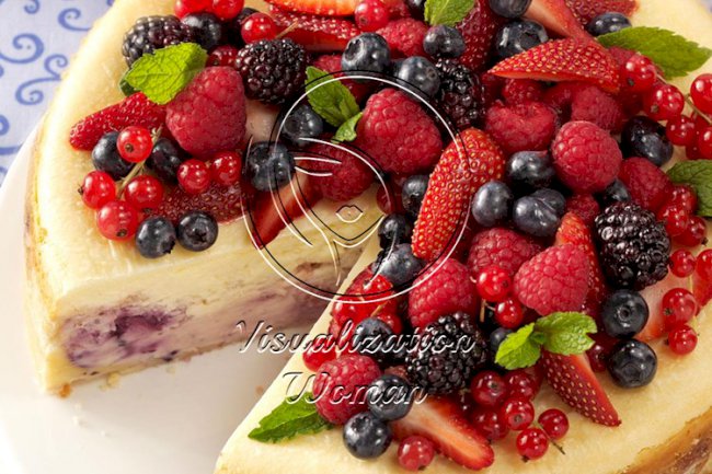 Red, White and Blue Cheesecake