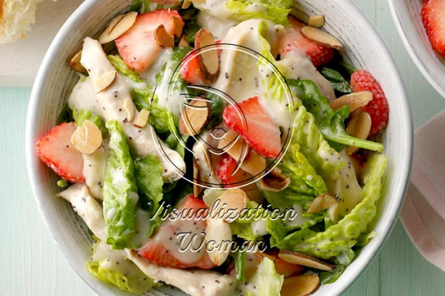 Chicken Strawberry Spinach Salad
