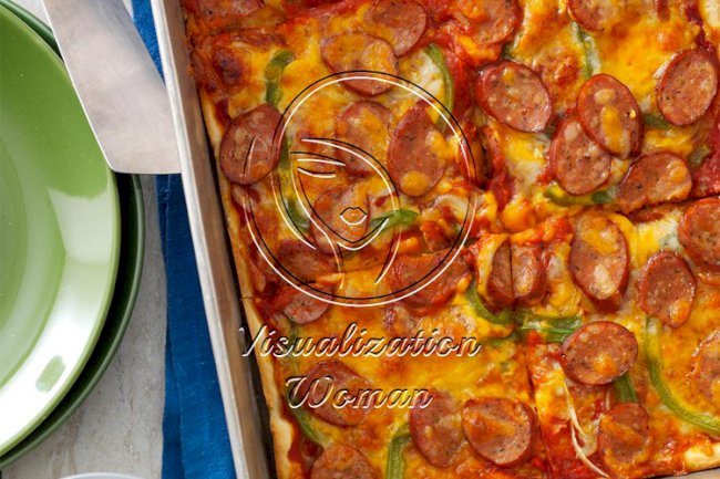 Sausage & Pepper Pizza