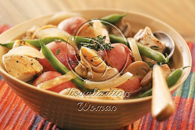 Chicken with Beans and Potatoes